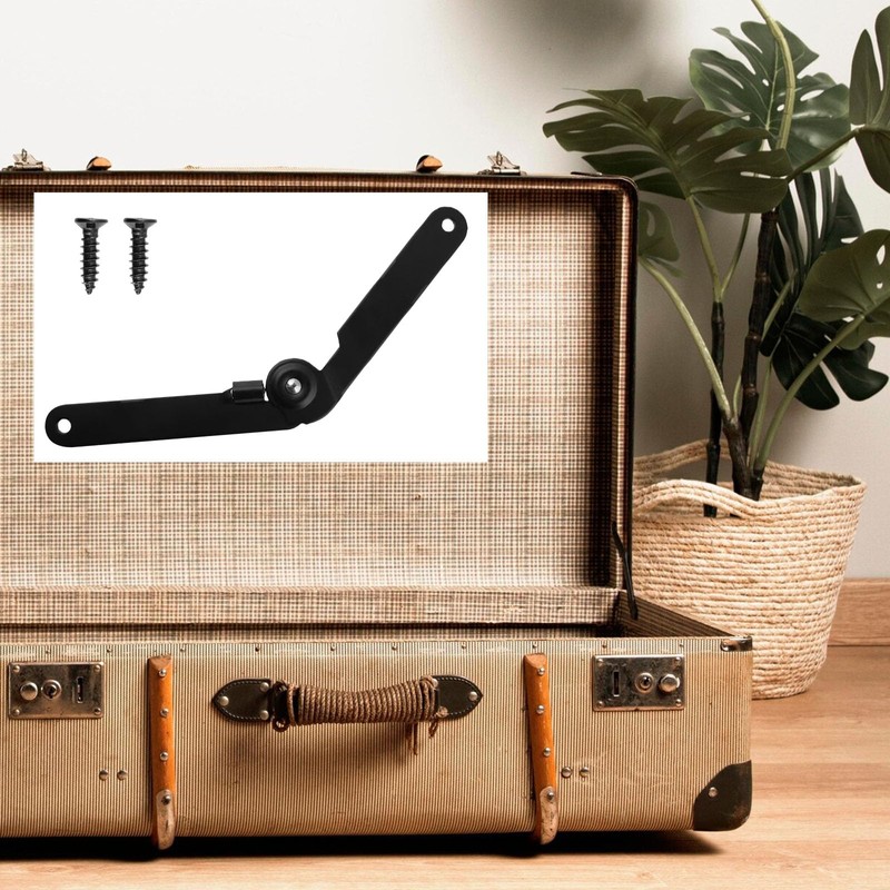 Savagrow 4pcs 180 Degree Rotatable Support Hinges Black 9" Folding
