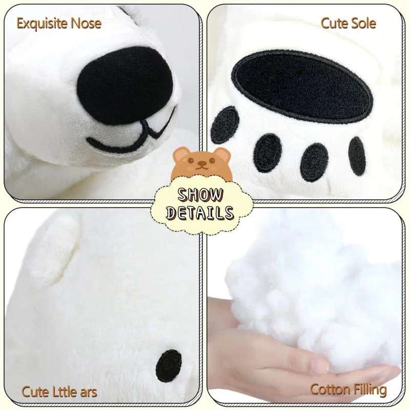 Huge Black White Brown Bear Soft Giant Stuffed Bear Toy