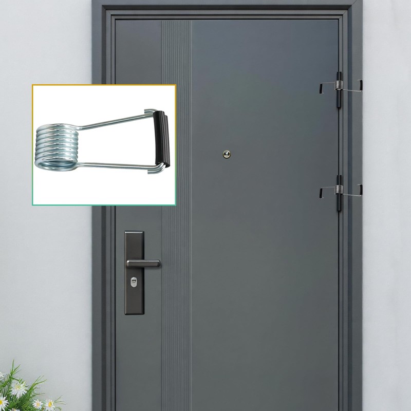 Litoexpe 4 Pack Universal Butterfly Spring Door Closer with Rubber