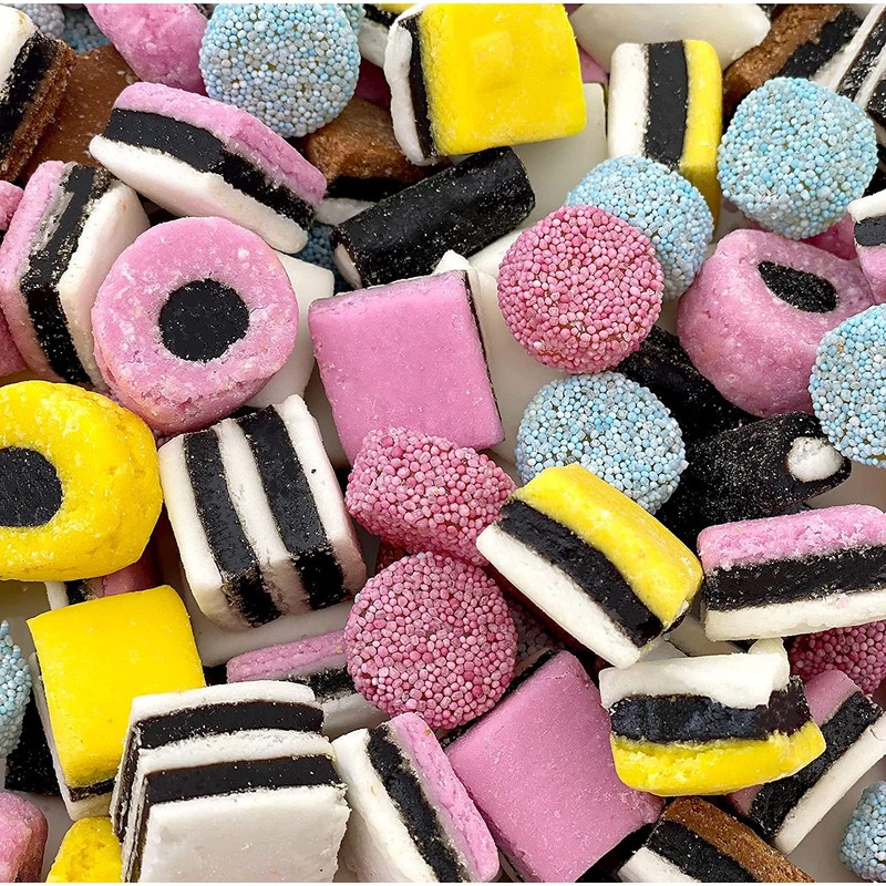 Bayside Candy English Licorice Allsorts Candy, Assorted Flavors (3LB)