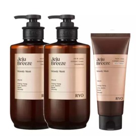 Ryeo or Ye or Ryo 려 자양윤모 탈모케어 샴푸 제주산들바람 585ML+ 트리트먼트 200ML Nourishing Hair Loss Care Shampoo Jeju Island Breeze 585ML + Treatment 200ML