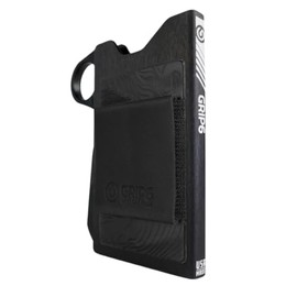 GRIP6 Wallet for Men and Women: Sleek, Durable, Slim Minimalistic Wallet with RFID-Blocking Technology, Made in the USA, Aluminum Body, Leather Jacket Option for Cards and Cash