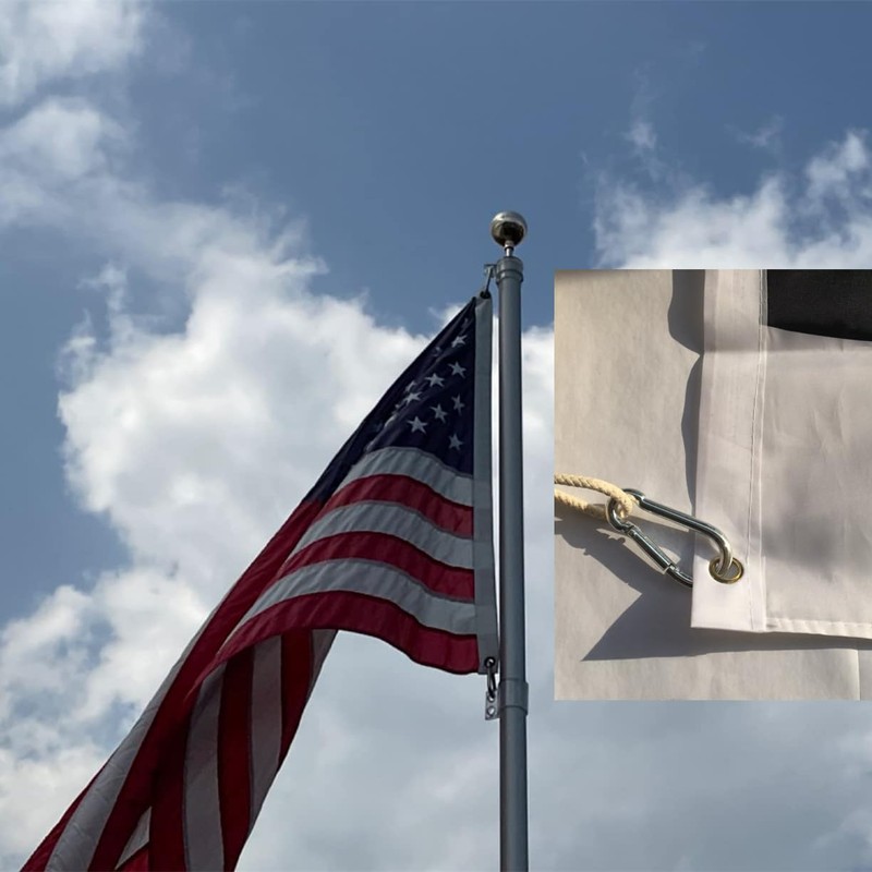 2 inch Flag Pole Clip M5 Spring Snap Hooks 304