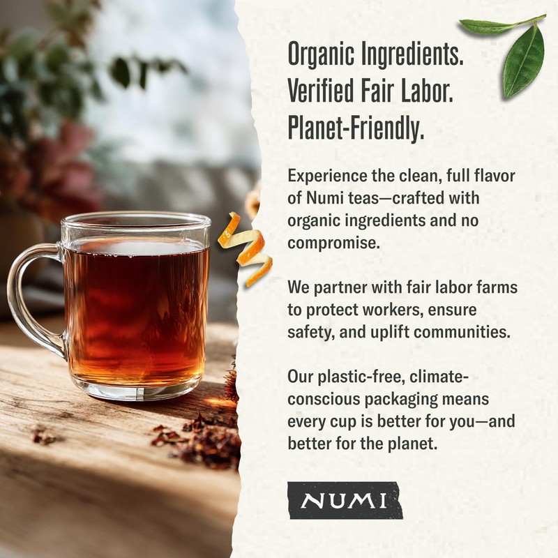 Numi Organic Tea Rooibos, 18 Count (Pack of 3) Box