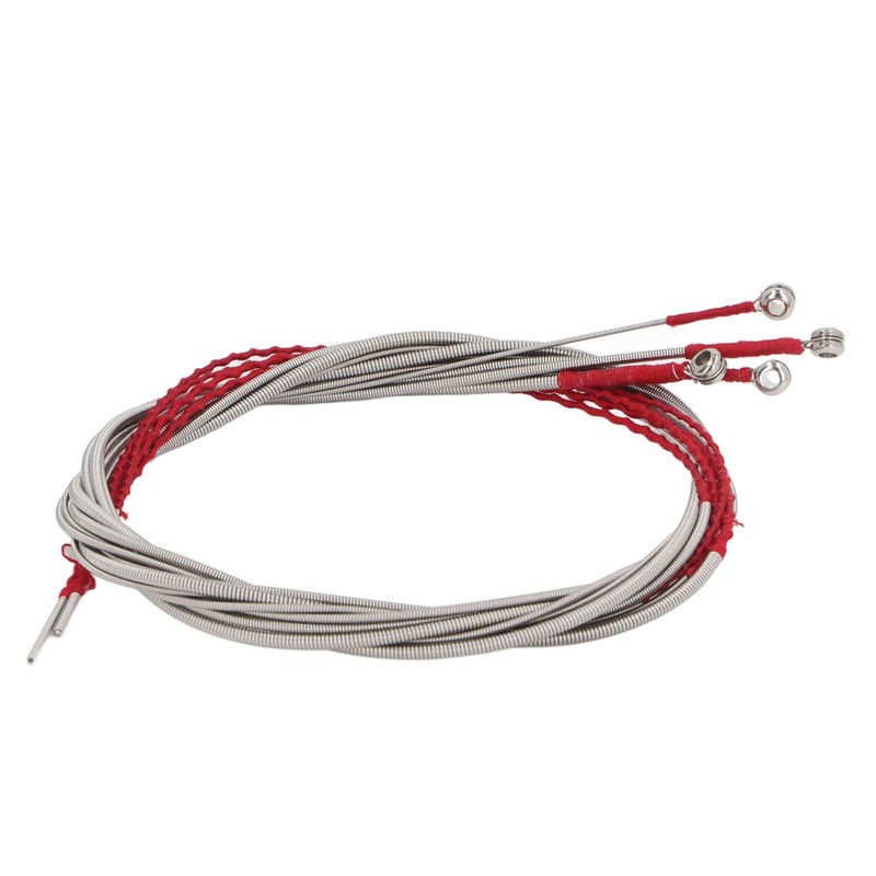 4Pcs Acoustic Bass String Set Stainless Steel Flexible Uniform Vibrations