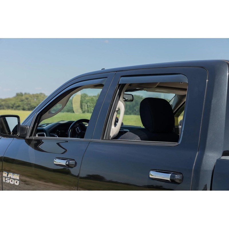 Rough Country in-Channel Window Rain Guards for Ram 1500 (2009-2018)
