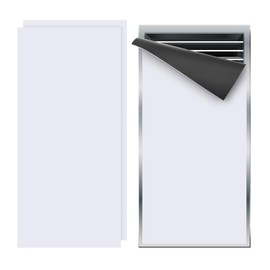 PATIKIL 16"x7.5" Magnetic Vent Cover, 2 Pack Floor Wall Air Registers Cover High Strength Magnetic Vent Blocker for Home RV HVAC Fireplace Furnace, White