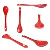 Pirhosigma 8 Color Porcelain Egg Spoons Ceramic Spoons 5 inch