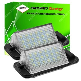 akhan KB3628 - Error Free License Plate Light, Number Plate Lighting Xenon White Plug & Play CanBus Compatible with 3 Series (E36) 1991-1998, Z3