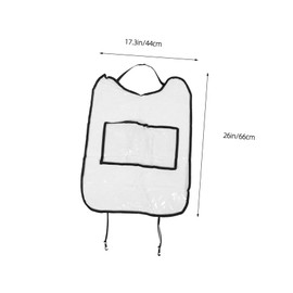 SUPVOX Backseat Kick Mat Protector Splashproof Car Seat Cover for Durable Back Cover with Storage Pocket Easy Installation for Comprehensive Protection Against Stains and Damage