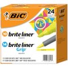 BIC Brite Liner Highlighter Combo Pack, Chisel Tip, Fluorescent Yellow,
