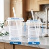 30 Sets Drink Buckets with Lids and Straws Plastic Cups