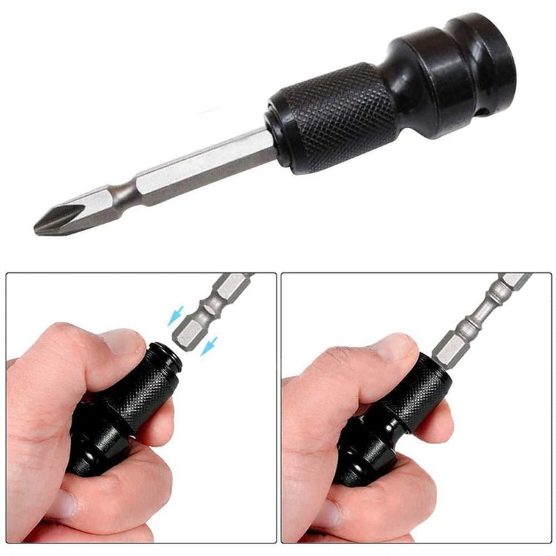LiebeWH 2 x Socket Adapters 1/2 Inch Square Drive to