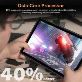 YYSWIE 2025 Android 13 Tablet 10.1" - 8GB RAM 64GB Storage | Octa-Core Processor | 512GB Expandable | 7000mAh Battery | HD IPS Touchscreen | Dual Camera WiFi