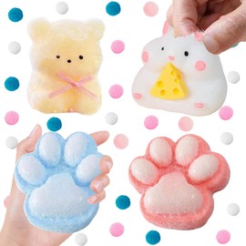 Stress Toys,Fidget Toys,3 Pcs Super Soft Toy Stress Toy Sensory Toy,Stress Relief Toys Pinching Simulation Stretchy Fidget Toy Anxiety Relief Toys Sticky Stress Relief Toys Adults Kids (2)