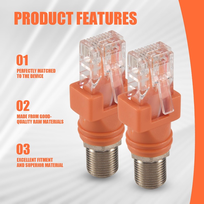 Yieidui Coaxial to Ethernet Adapter, 4 Pack Coax F Female