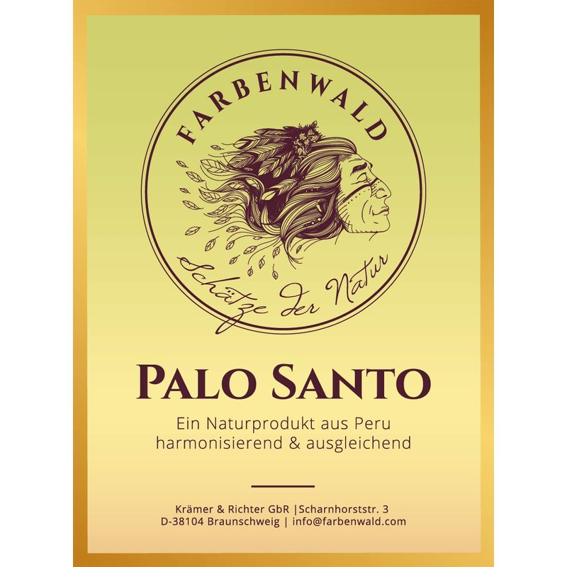 Farbenwald Palo Santo, 200 g, Fine Sticks, from Peru, for