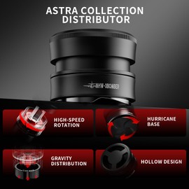 MHW-3BOMBER 58.5mm Coffee Distributor, Gravity Espresso Distribution Tool with Adaptive Height for Barista, Coffee Leveler for 58mm/58.3mm/58.5mm Portafilter, Astra Collection, T7021-OS