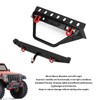 RC Crawler Bumper Black Front and Rear Bumper with Winch