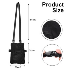 GXGM Urine drainage bag holder, black, 2000 ml, concealed catheter bag cover with adjustable strap and invisible slot, urine bag for on the go
