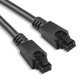 FUNUCURR 59Inch 6Pin AMS Extension Cable for Bambu Lab X1/P1 3D Printers, 1.5M 6-Pin Extension Cable with Magnetic Ring Filter (Not Compatible with Lab A1 AMS-Lite Series) (with PTFE Tube)