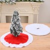 Alipis 15 Inch Faux Fur Christmas Tree Skirt, Fluffy Plush