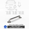 AmeriLuck Dual Pack 1-1/4 x 24‘’ 2 Pack Stainless Steel