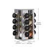 Kamenstein 16 Jar Heritage Revolving Countertop Spice Rack Organizer with