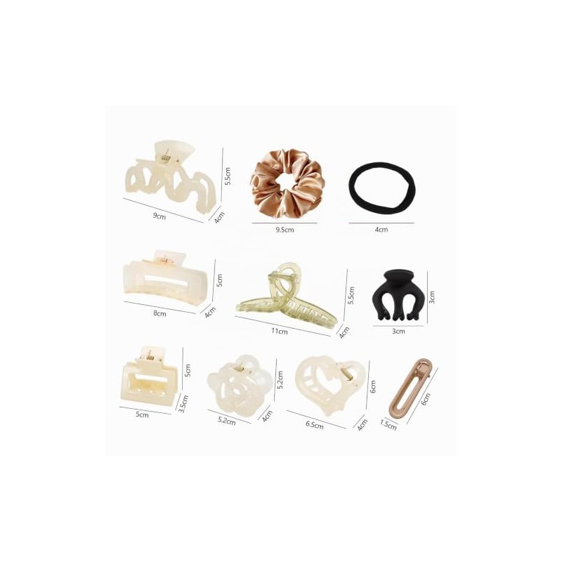 115 Set de pinzas y coleteros para mujer, Pinzas Pasadores