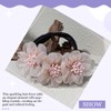 4 Pack Magic Hair Bun Organza Flower Bun Maker for