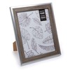 Truu Design Modern-Contemporary Beautiful Woodgrain Metallic Picture Frame, 8 x
