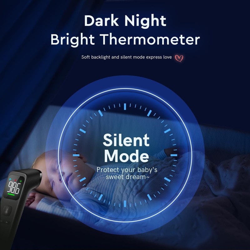 No-Touch Thermometer for Adults and Kids - Digital Forehead Thermometer