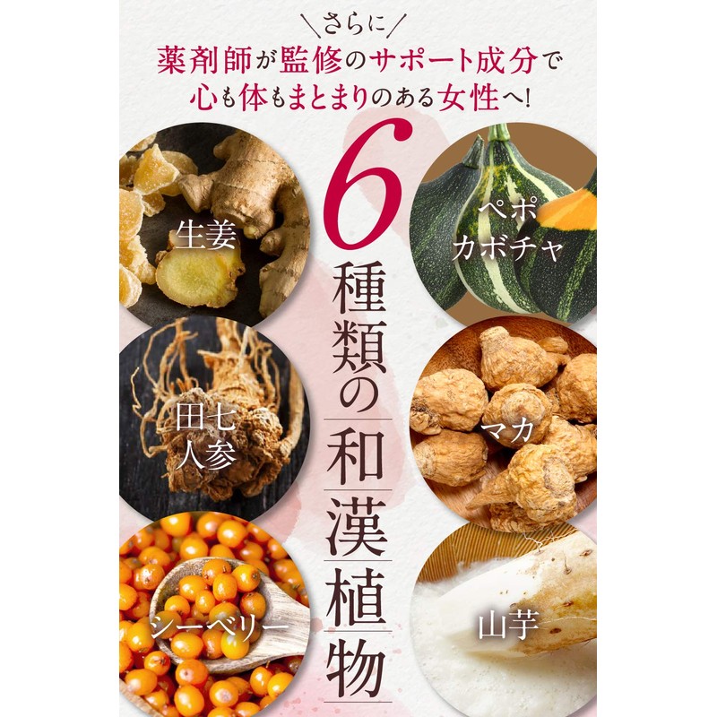 クランベリー 大豆イソフラボン30mg 60粒入り ぺポカボチャ マカ 田七人参 シーベリー 山芋 生姜 エクオール