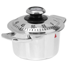SOLUSTRE Mechanical Kitchen Timer Reminder Timer Mechanical Reminder Pot Shape Mechanical Timer Rotating Alarm with 60 Minutes for Cooking