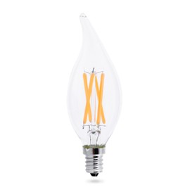 Goodlite® G-83514 5-Watt LED Candelabra Flame Tip Light Bulb 60-Watt Equivalent, Warm White 3000K 600 Lumens Dimmable,UL Listed