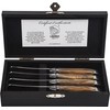 Laguiole Style de Vie Buttermesser Luxury Line, 4-teilig, Olivenholz