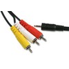 2.5MM 4P to 3X Phono, 1.5M, Audio & Video Cable