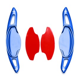 iJDMTOY JDM Style Sports Blue Aluminum Larger Paddle Shifter Extension Compatible with Honda 2022-up Civic, 2023+ Accord, CR-V and Acura Integra