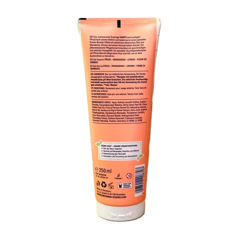 Dresdner Essenz Aroma Booster Happy Vegan Shower Gel 2 x