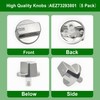 5 Pack AEZ73293801 Burner Control Knob Replacement,Compatible with LG Range/Stove