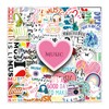 50Pcs Music Motivational Stickers,Music Graffiti Stickers,Vinyl Waterproof Sticker for Kids