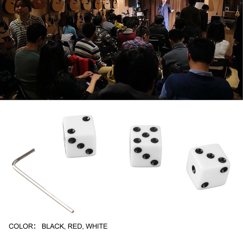 3PCS Guitar Volume Control Knobs Dice Shape Speed Control Knobs