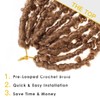 ZRQ Butterfly Locs Crochet Hair 30 Inch 6 Packs Pre-Twisted