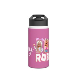 GIRLS Stainless Steel Water Bottle, Roblox Kids - Color: White, Size: 18oz