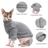 Oslueidy Sphynx Cat Clothes, Hairless Cat Vest Turtleneck Sweater, Kitten