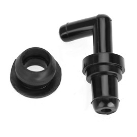 Kit de arandelas de válvula PCV Kit de válvula PCV de 90 ° compatible con Acura 17130PK1003 17130-PM6-003 Negro