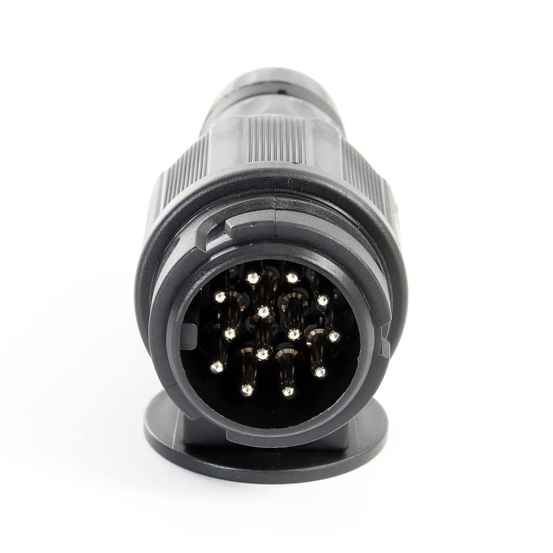 Wiltec Trailer Plug 13-Pin 12 V Nylon Adaptor for Car