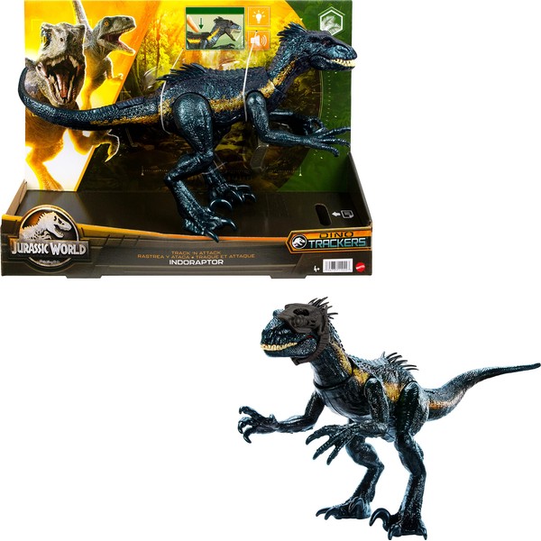 Mattel Jurassic World HKY11 Super Action! Indraptor Total Length: Approx. 16.1 inches (41 cm), Dinosaur Toys, 4 Years Old and Up (Present)