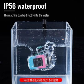 COMANYI Electric Lighter Waterproof Transparent Plasma Arc Lighter with LED Battery Indication Type C Rechargeable Lighter Outdoor Windproof Lighter for Camping,Candle (Blue & Pink)