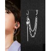 BTS style earrings j-hope model chain earrings fake earrings popular